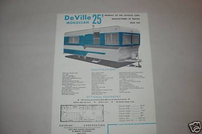 25ft.deville.modern- Original Brochure Specs 1956